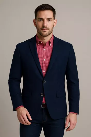 Luciano Faketti Σακάκι Fashion Gruppo Quattro Navy Blue