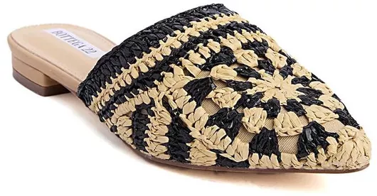 Keep Fred Mules με Χαμηλό Τακούνι Μαύρο