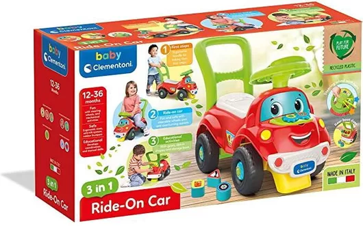 Περπατούρα Baby Clementoni Αυτοκινητάκι Ride On για 12+ Μηνών