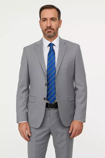 Luciano Faketti Ανδρικό Κοστούμι Ασημί