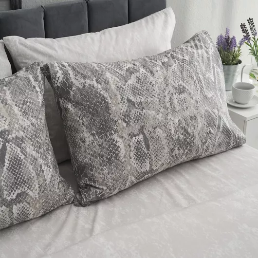 Σετ Μαξιλαροθήκες Charalambidis Textiles Sahara 52x72cm Γκρι