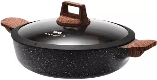 Κατσαρόλα Ρηχή DSP CA004-BS24 Αντικολλητική με Καπάκι 2.7lt 24x7cm