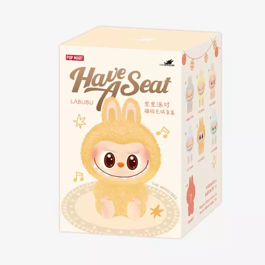 Μπρελόκ Pop Mart Labubu he Monsters Have a Seat Vinyl Plush Pendant Τυχαία Επιλογή Σχεδίου