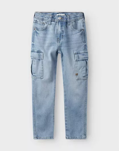 Name It Παιδικό Παντελόνι Cargo Light Blue Denim