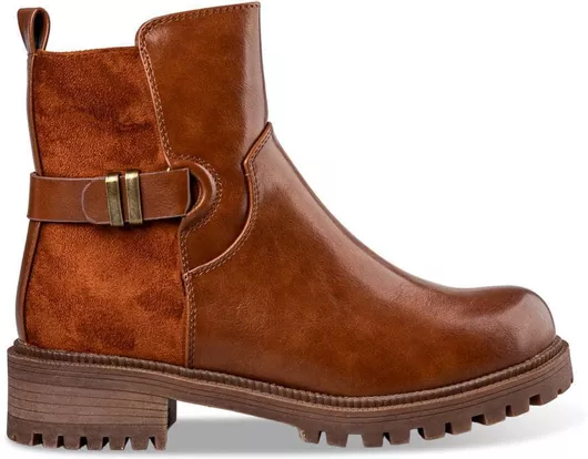 Envie Shoes Γυναικεία Biker Μποτάκια Καφέ