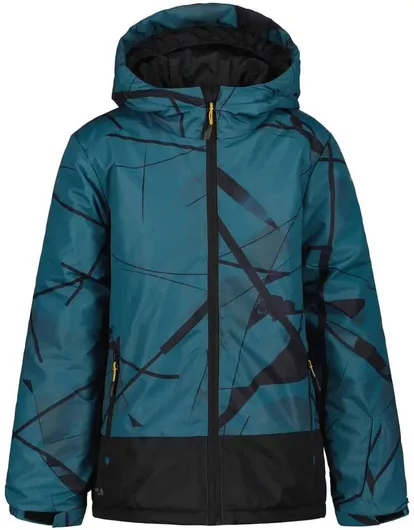 Icepeak Παιδικό Casual Μπουφάν Αντιανεμικό με Κουκούλα Μπλε