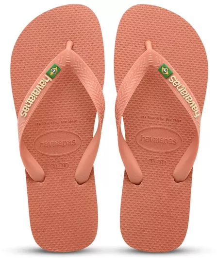 Havaianas Brasil Logo Σαγιονάρες Πορτοκαλί