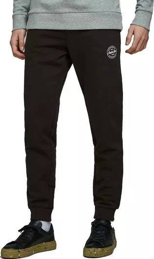 Jack & Jones Παντελόνι Φόρμας με Λάστιχο Μαύρο