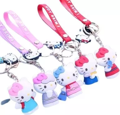 Μπρελόκ Hello Kitty in Lilac Dress Πολύχρωμο