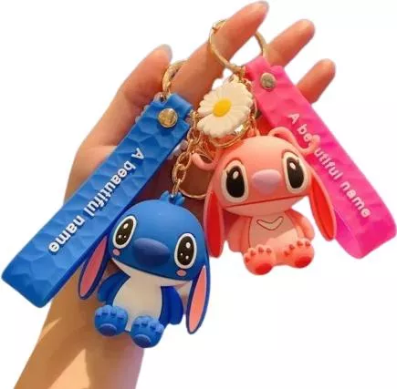 Μπρελόκ Κινούμενα Σχέδια: Lilo & Stitch - Stitch Ροζ