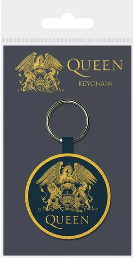 Pyramid International Μπρελόκ Music Lovers: Queen - Woven Crest  Πολύχρωμο