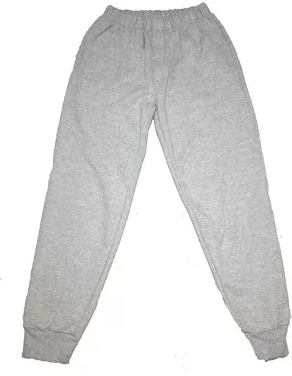 Kids Moda Ανδρικό Παντελόνι Φόρμας με Χοντρό Φούτερ Γκρί Μελανζέ