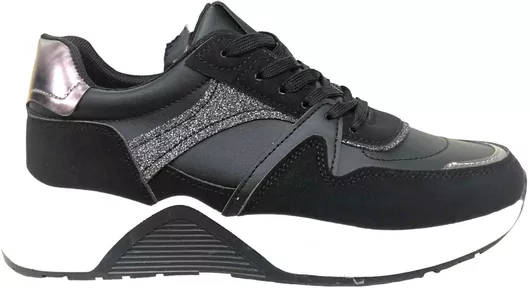 Diamantique Γυναικεία Sneakers Μαύρο