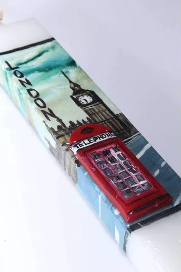 Πασχαλινή Λαμπάδα Στρογγυλή Λονδινο