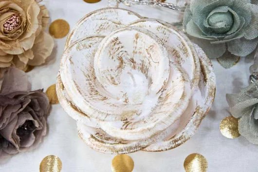 Τριαντάφυλλο Medium 14x16cm White Gold