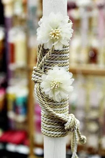 Πασχαλινή Λαμπάδα Στρογγυλή 25cm.