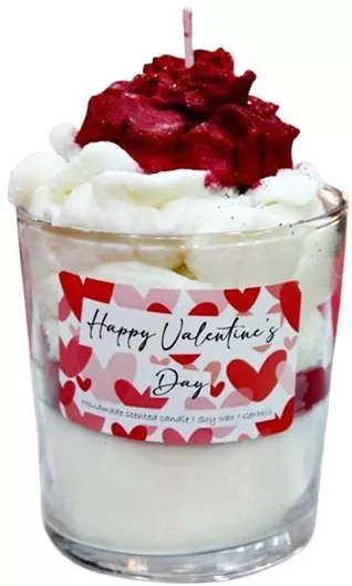 Αρωματικό Κερί Σόγιας Τριαντάφυλλο Ποτήρι Big Φ85 X 89 Cm