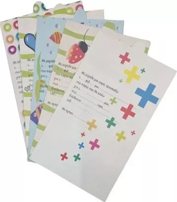 Προσκλήσεις Party Party Κορίτσι 5 Φύλλα Διάφορα Σχέδια