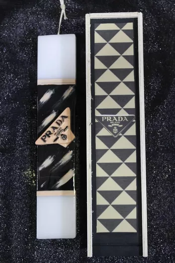 Πασχαλινή Λαμπάδα Στρογγυλή με Κουτί 28cm.