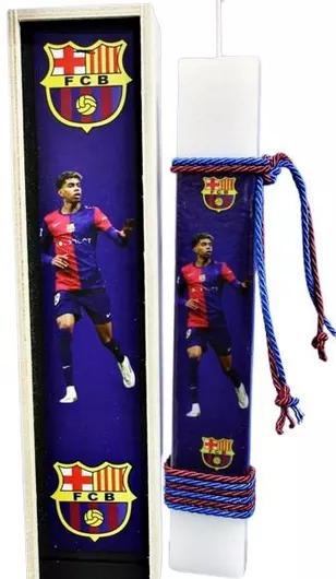 Πασχαλινή Λαμπάδα Στρογγυλή με Κουτί 28cm.