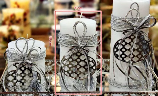 Αρωματικό Κερί 8*15 Στολισμό Ρόδι Μεγάλο