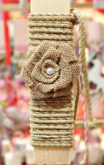 Πασχαλινή Λαμπάδα Στρογγυλή