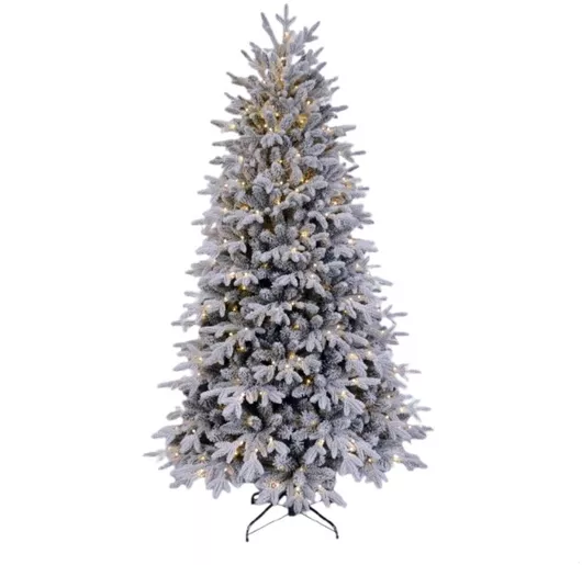 Χριστουγεννιάτικο Δέντρο Χιονισμένο 270cm με 2291 Κλαδιά & με Φωτισμό LED Λευκό