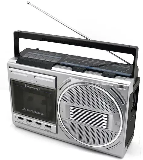 Φορητό Ηχοσύστημα Soundmaster με USB / Κασετόφωνο / BluetoothΜαύρο 