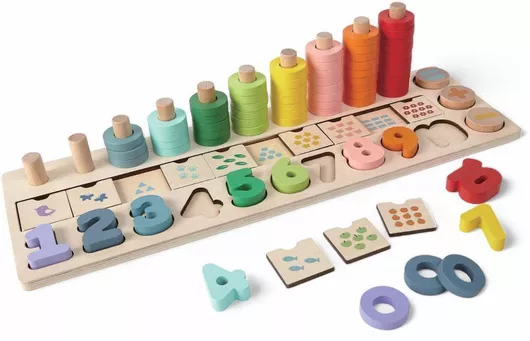Gerardo's Toys Εκπαιδευτικό Παιχνίδι Γράμματα & Αριθμοί από Ξύλο