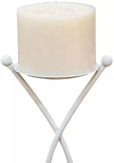 Κερί Γάμου Κηροστάτη 14.5x10cm Εκρού