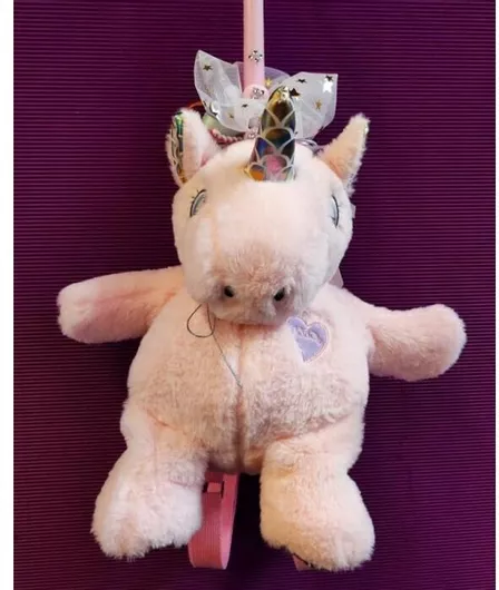 Λαμπάδα Χειροποίητη Unicorn Τσάντα Πλάτης Place 25069 διαστάσεις, τεμάχια, χρώμα
