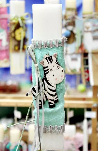 Πασχαλινή Λαμπάδα Στρογγυλή