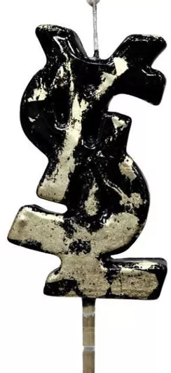 Πασχαλινή Λαμπάδα Στρογγυλή 13cm. Χρυσό