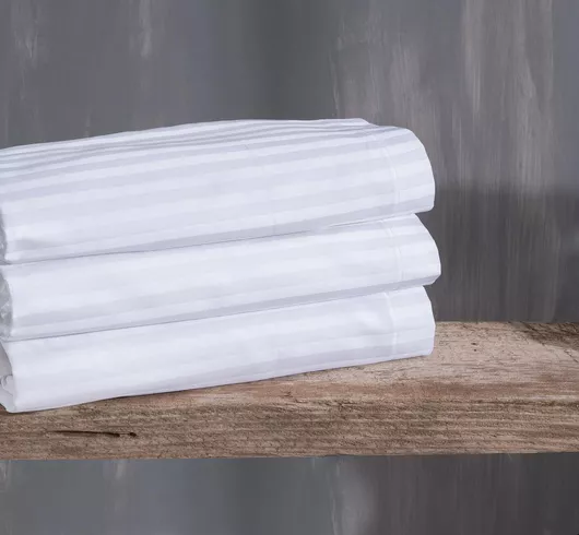 Σετ Μαξιλαροθήκες Rythmos Satin Oxford 50x50cm Λευκό