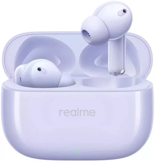 Realme Buds T310 Bluetooth Handsfree Ακουστικά με Αντοχή στον Ιδρώτα & Θήκη Φόρτισης Monet Purple