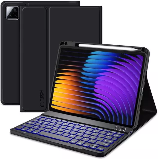 Tech-Protect Sc Pen Flip Cover με Πληκτρολόγιο Μαύρο Xiaomi Pad 7, Xiaomi Pad 7 Pro