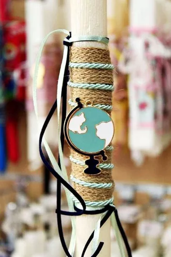 Πασχαλινή Λαμπάδα Στρογγυλή