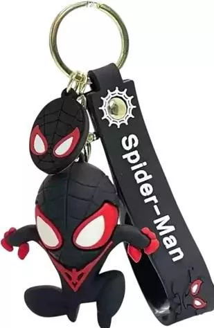 Μπρελόκ Spiderman Black Καθιστός Πλαστικό Μαύρο