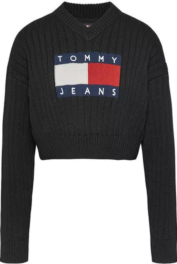Tommy Hilfiger Γυναικείο Πουλόβερ Μαύρο