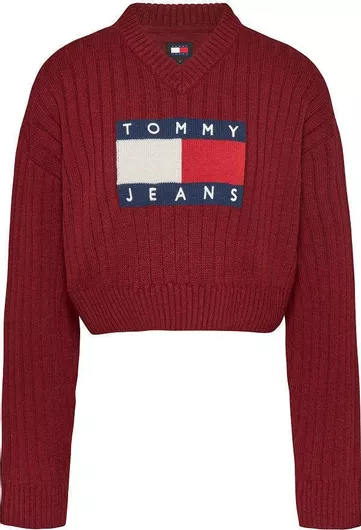 Tommy Hilfiger Γυναικείο Πουλόβερ Κόκκινο