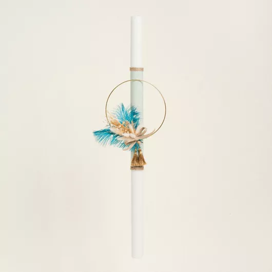 Πασχαλινή Λαμπάδα Στρογγυλή Χρυσό