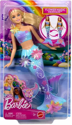 Barbie Κούκλα Γοργονα Μαγική που Ανθίζει με Ξανθά Μαλλιά για 3+ Ετών