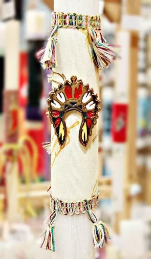 Πασχαλινή Λαμπάδα Στρογγυλή