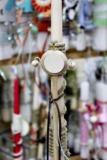 Πασχαλινή Λαμπάδα Στρογγυλή