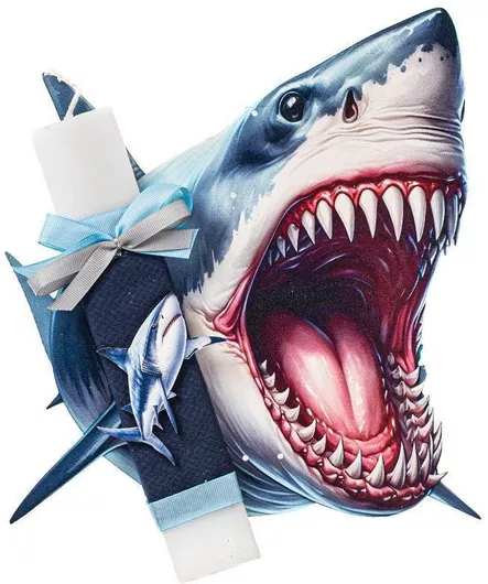 Λαμπάδα Καρχαρίας Place 2025113 32x4x3cm 1τμχ Μπλε