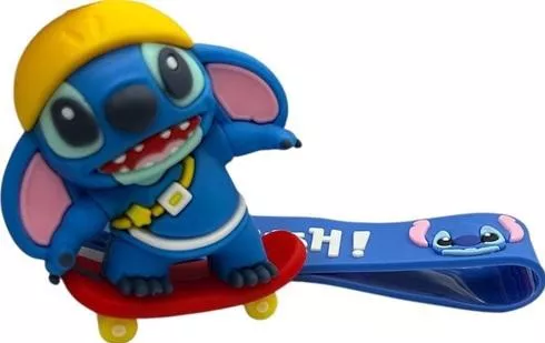 Μπρελόκ Stitch Skater Keychain Όρθιο Κρεμαστό Pvc