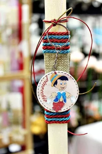 Πασχαλινή Λαμπάδα Στρογγυλή 25cm.