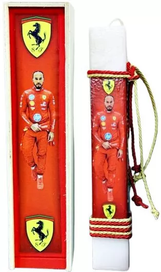 Πασχαλινή Λαμπάδα Στρογγυλή με Κουτί 28cm.