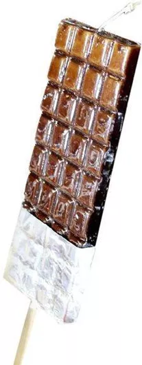 Πασχαλινή Λαμπάδα Χειροποίητη Στρογγυλή 15cm. Καφέ