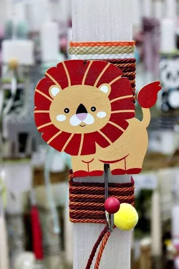 Πασχαλινή Λαμπάδα Στρογγυλή 25cm.